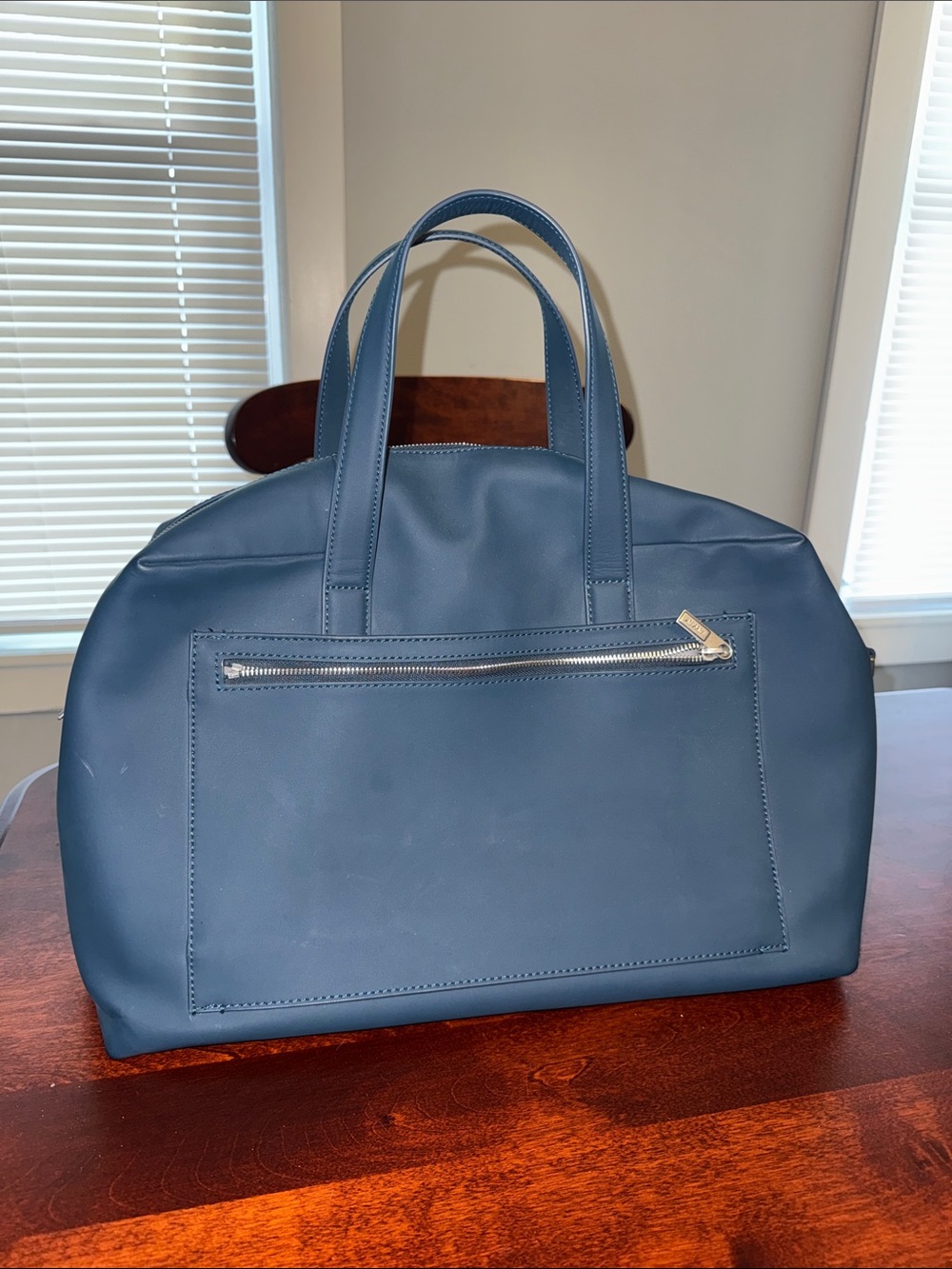 Away navy blue weekender bag